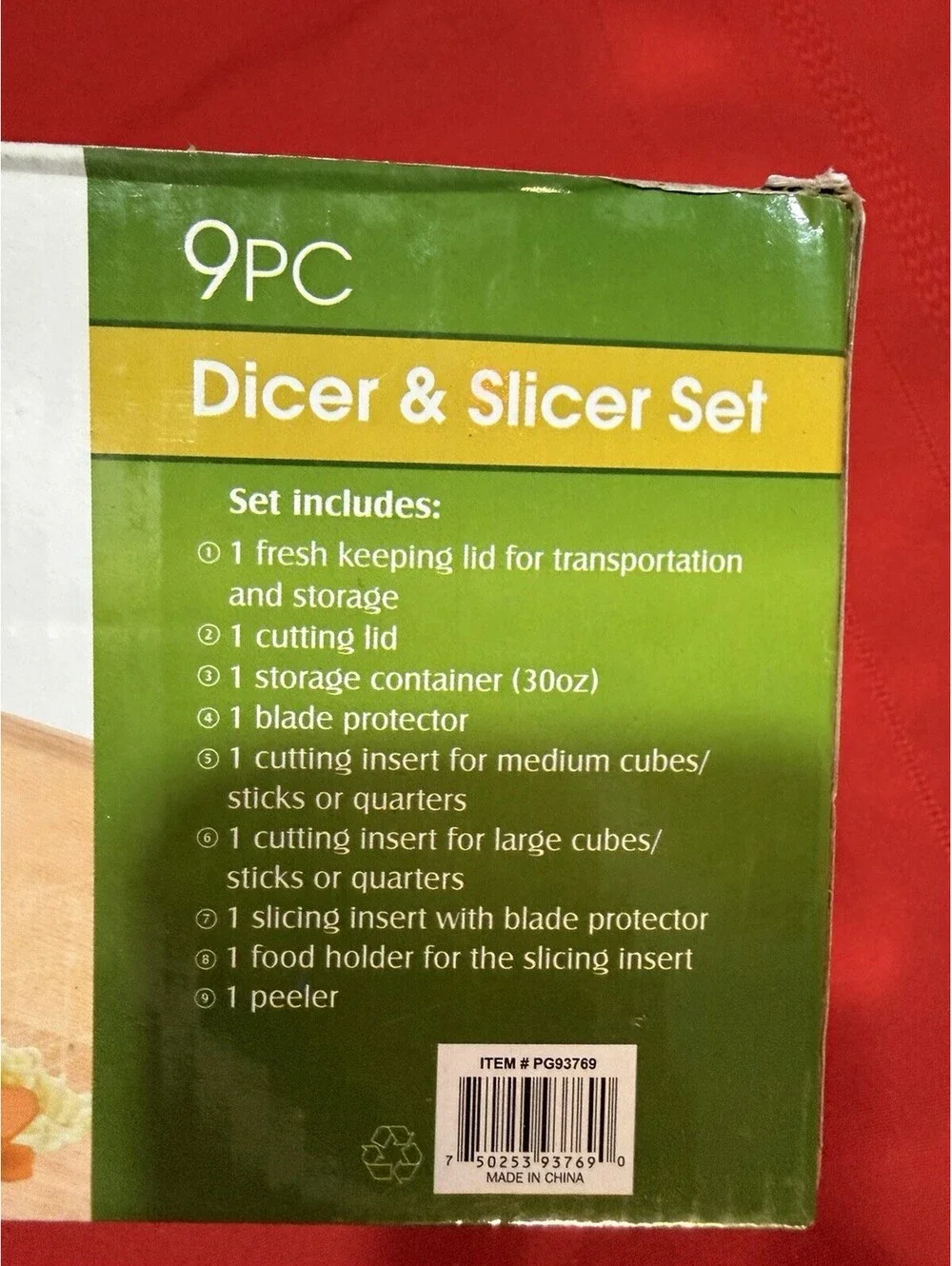 Eternal Deluxe 9 Pc  Dicer & Slicer Set -Slice,Dice,Chop,mince,mince, Julienne